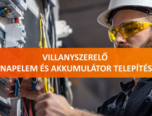 Villanyszerelő (Napelem és akkumulátor telepítés)